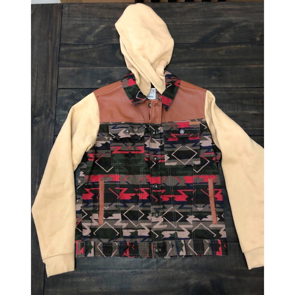 Parish Pride Of The Nation Unisex Jacket Hoodie Pockets Mulitcolor Y Sz 14-16